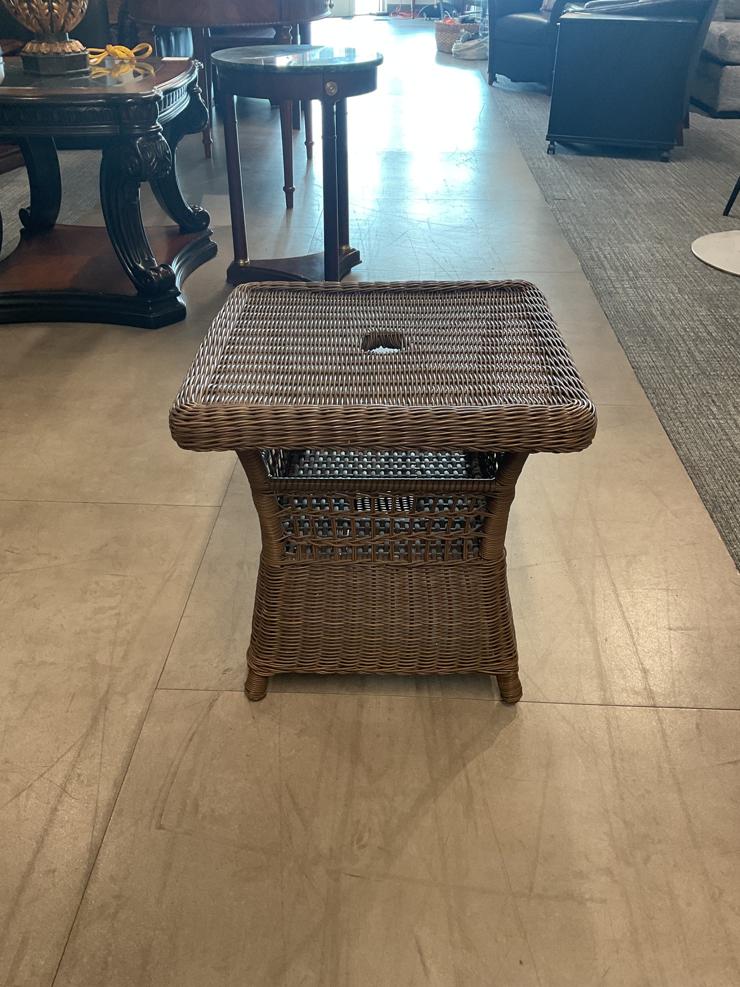 Wicker Side Table