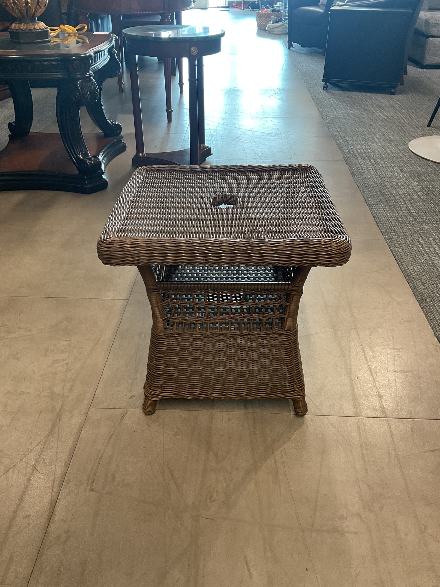 Wicker Side Table