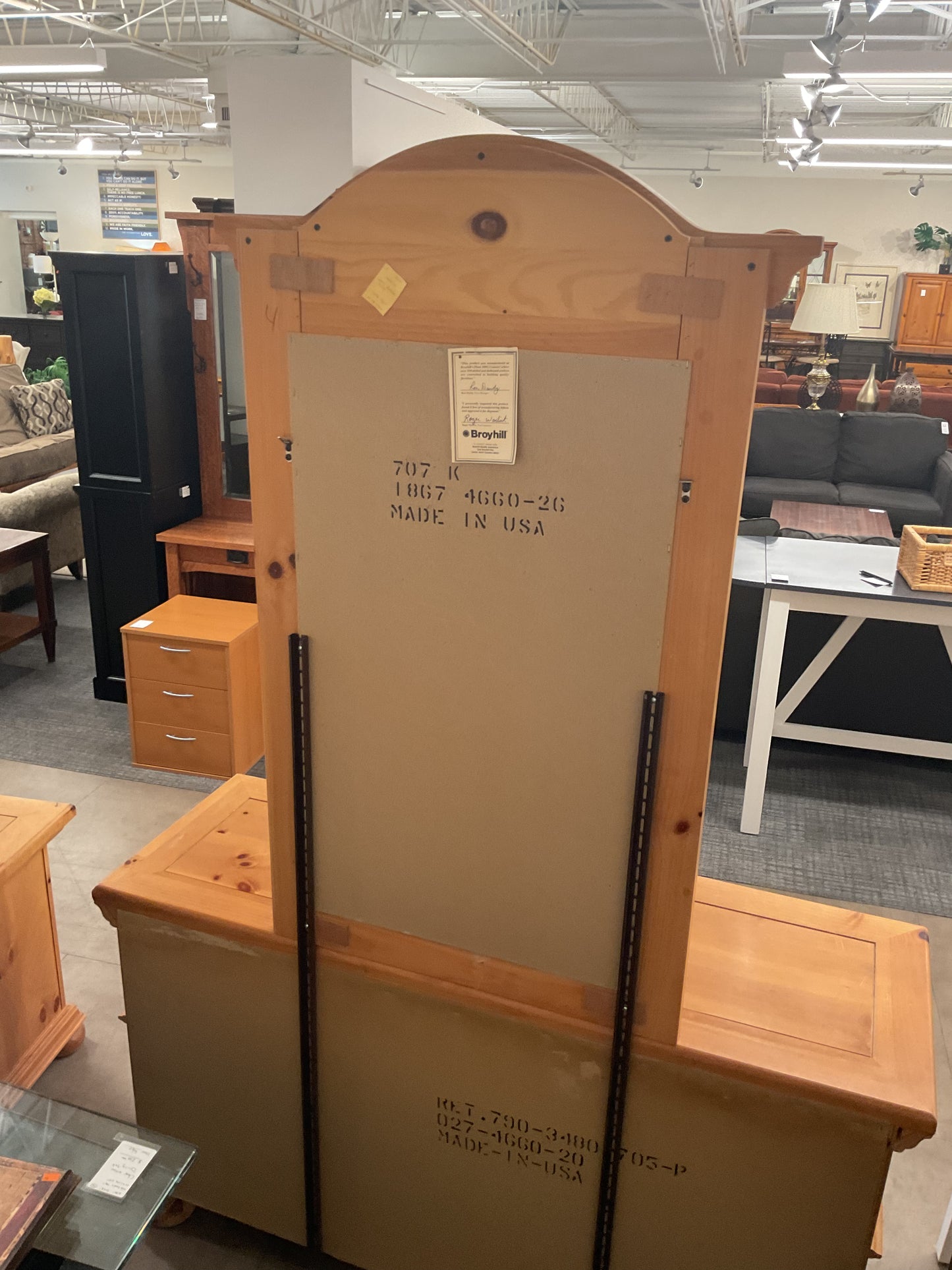 Mirrored Lowboy Dresser