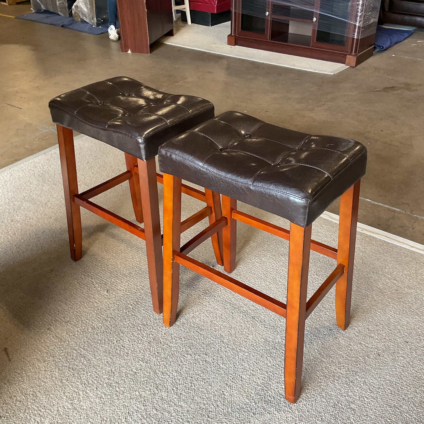 Pair of Saddle Stools *WH