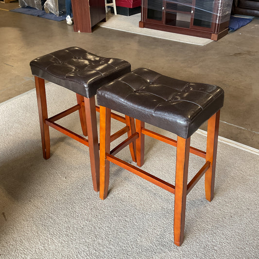 Pair of Saddle Stools *WH