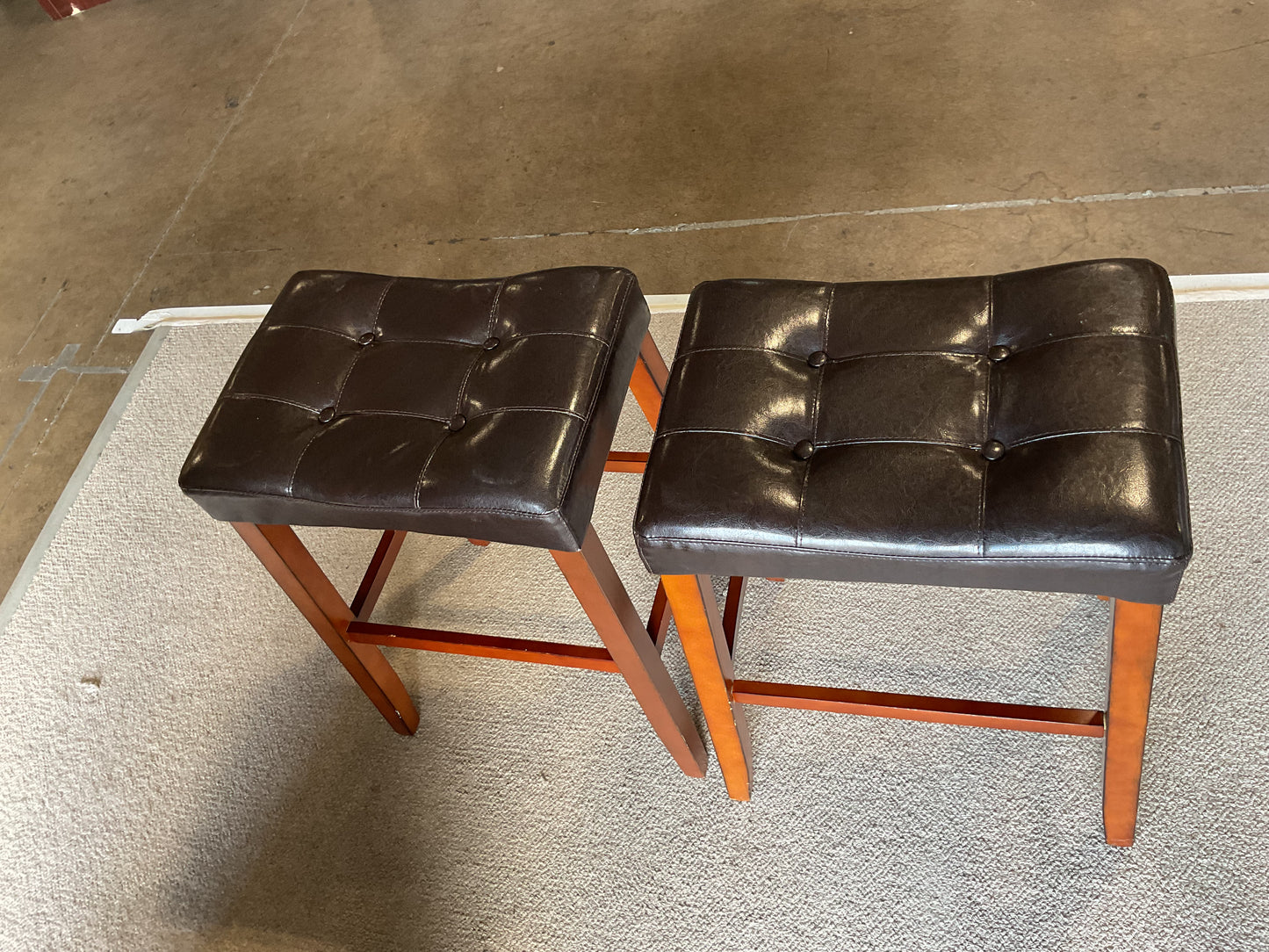 Pair of Saddle Stools *WH