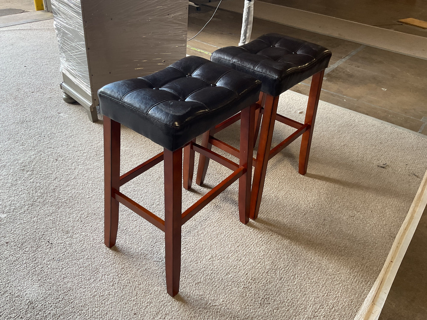 Pair of Saddle Stools *WH