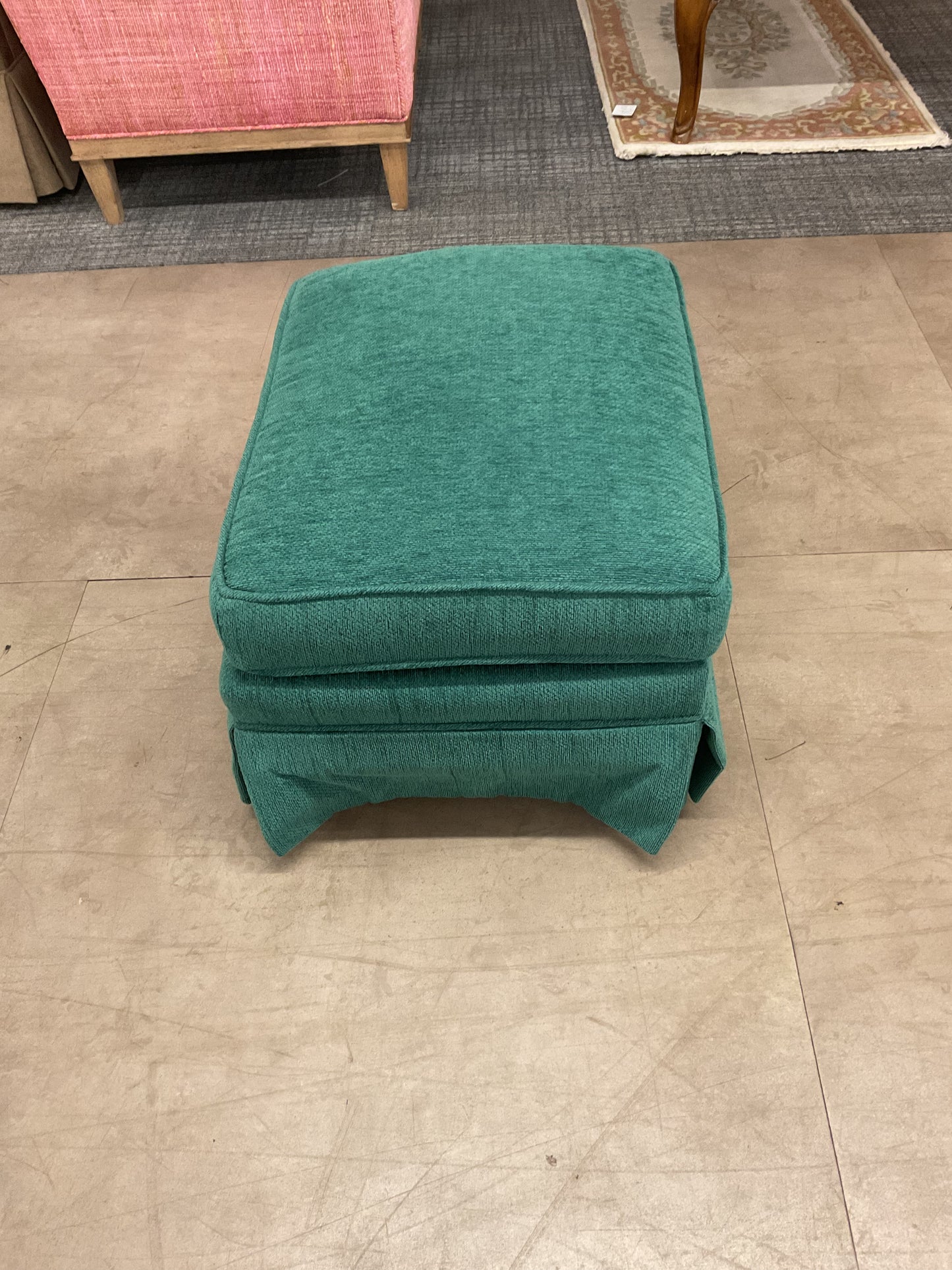 Green Skirt Ottoman