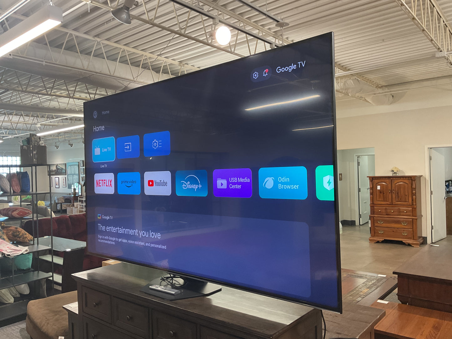 Its A 85” TV