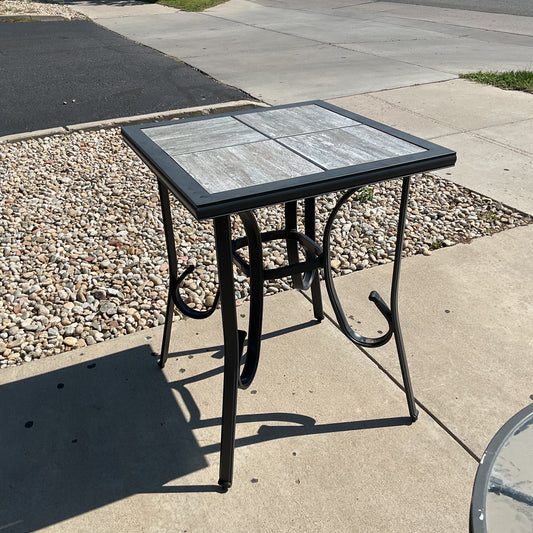 Outdoor Tile Pub Table