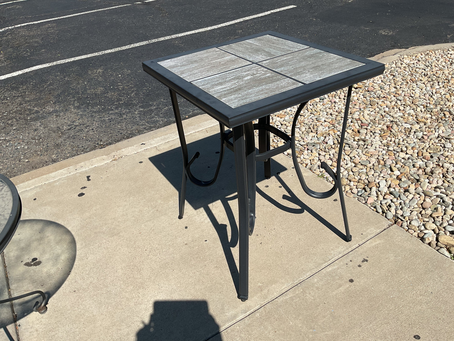 Outdoor Tile Pub Table