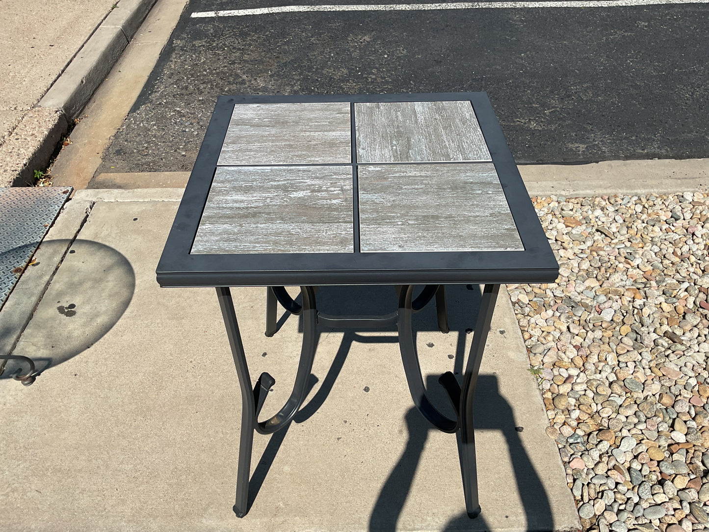 Outdoor Tile Pub Table