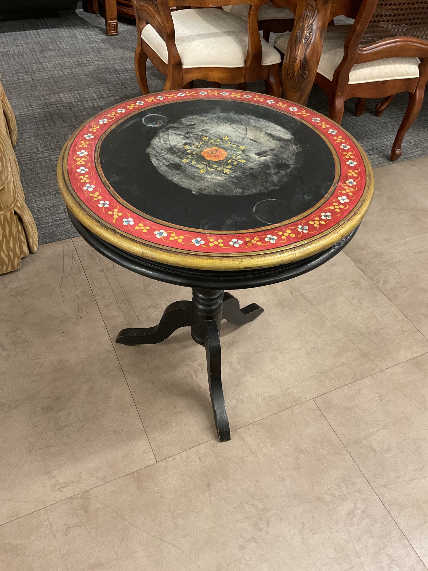 Italian Flowers Side Table