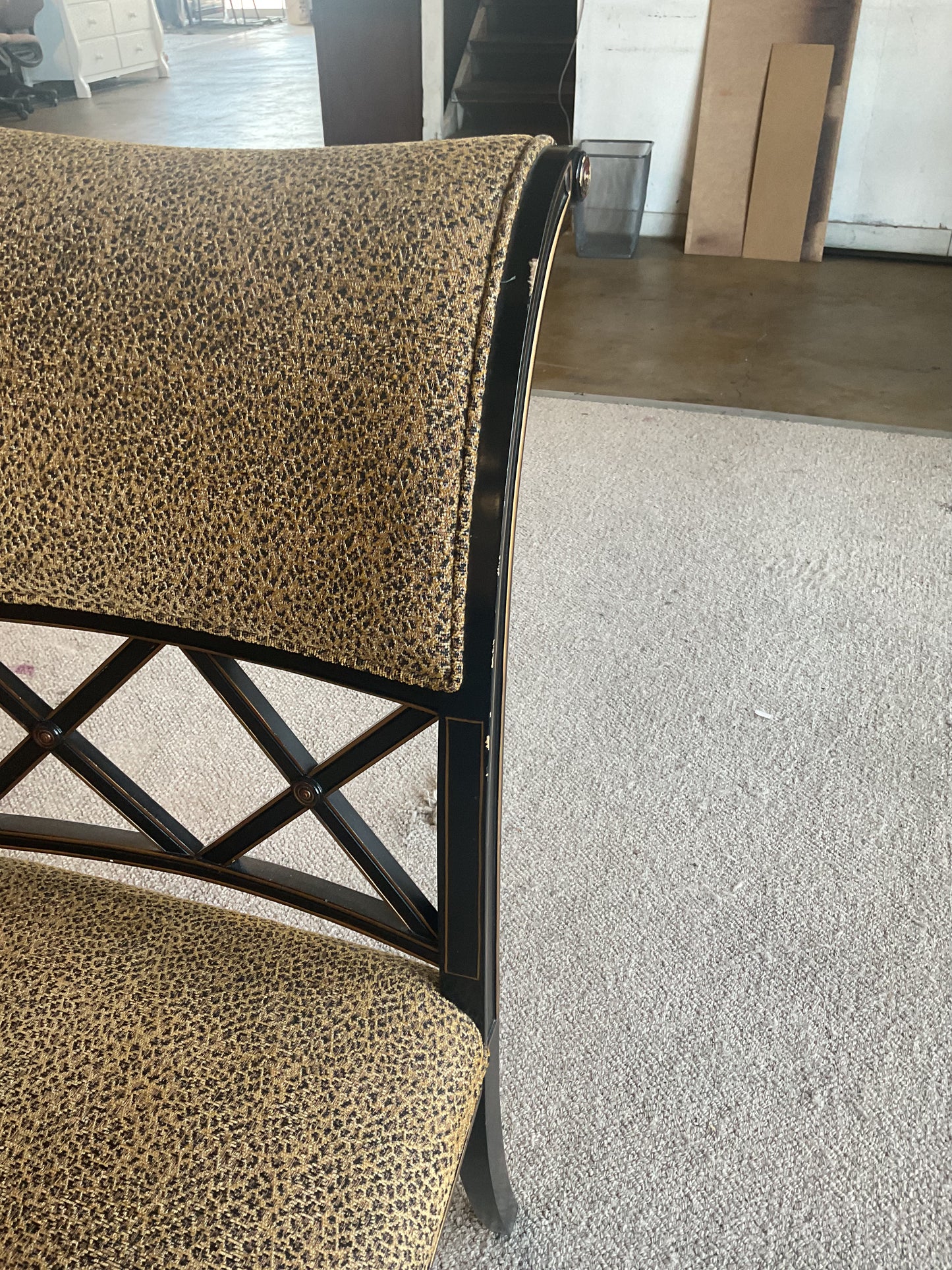 Leopard Chair Set (WH)