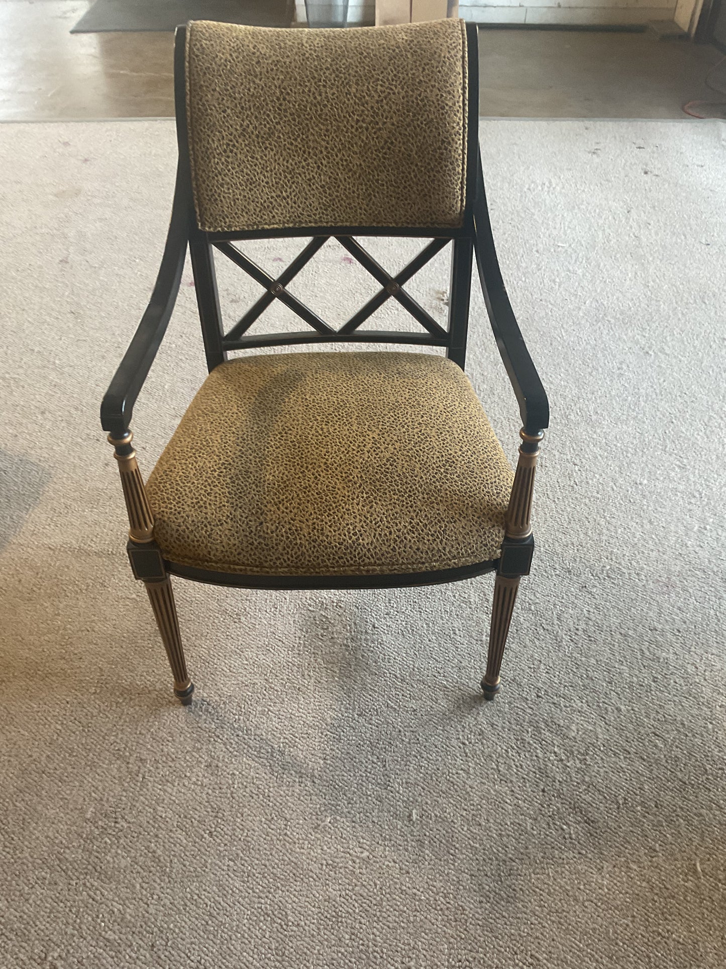 Leopard Chair Set (WH)