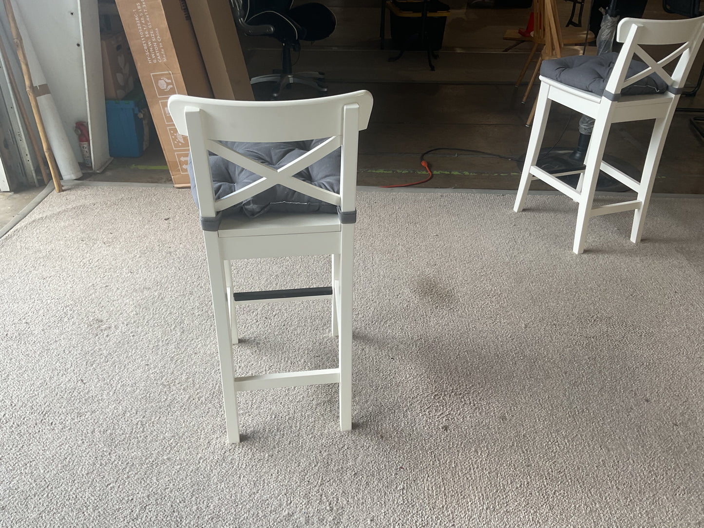 Snow Bar Stool Set (WH)