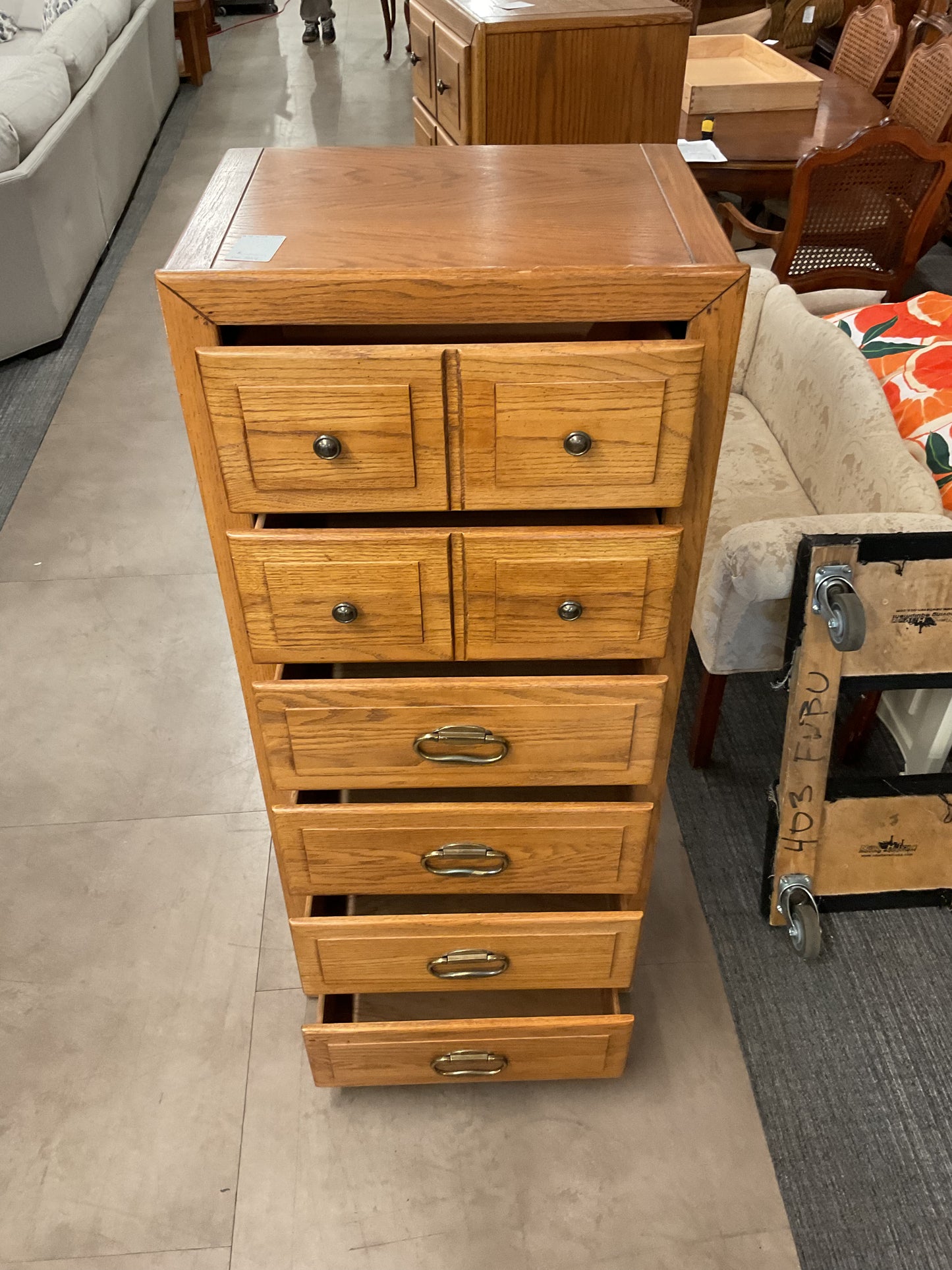 Wood Dresser 8 Drawers