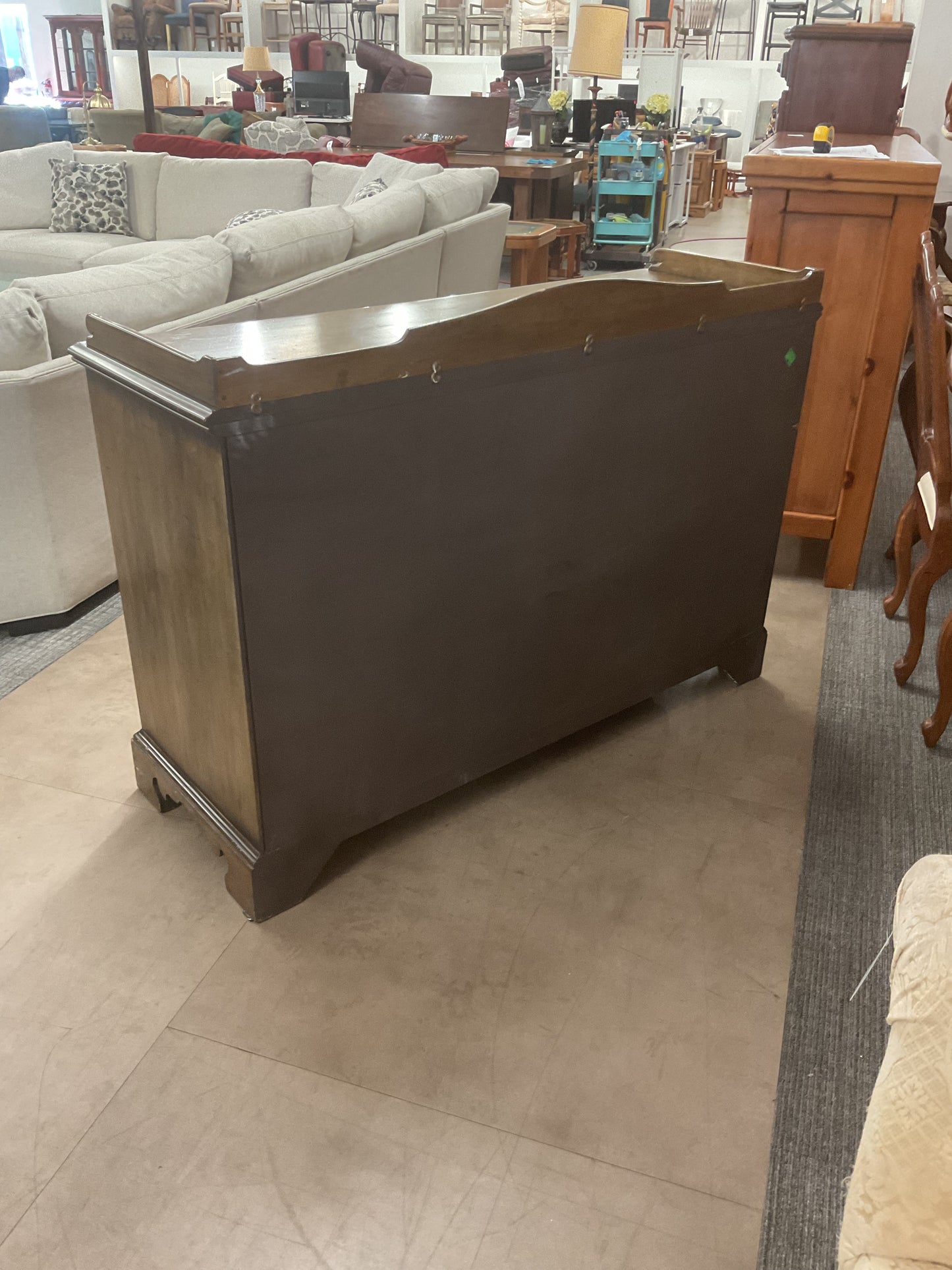 Vintage Dixie wood hutch Buffett