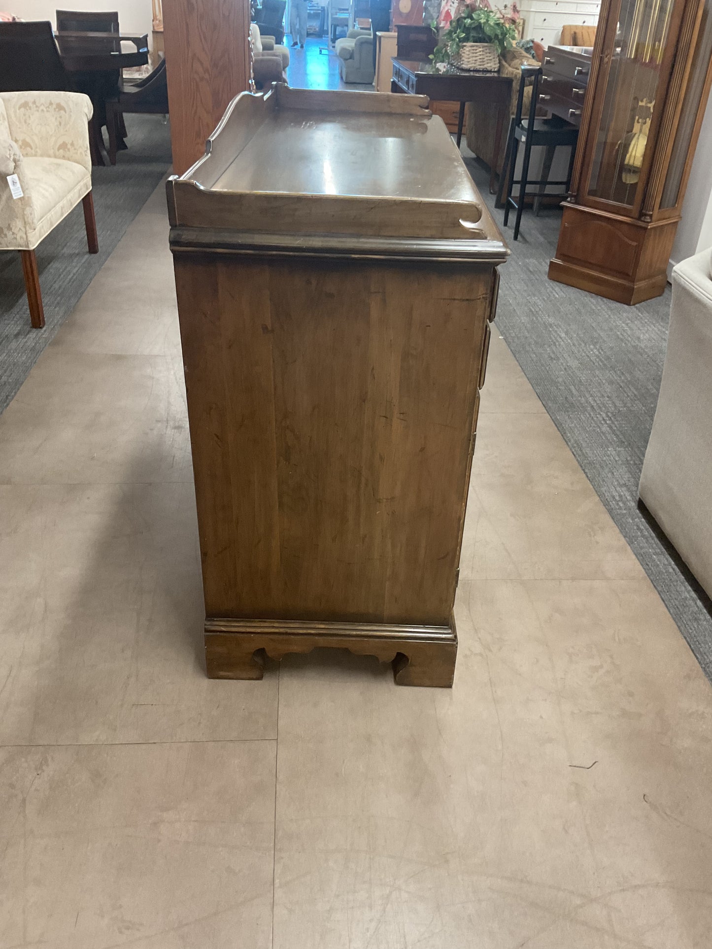 Vintage Dixie wood hutch Buffett