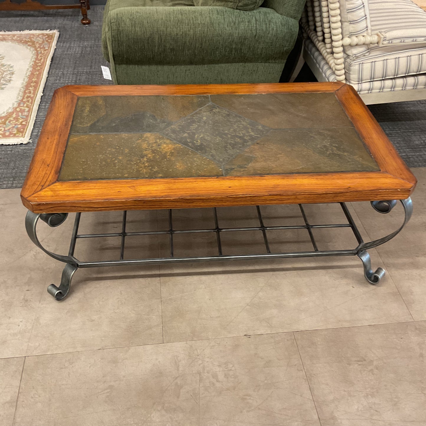 Slate Top Coffee Table