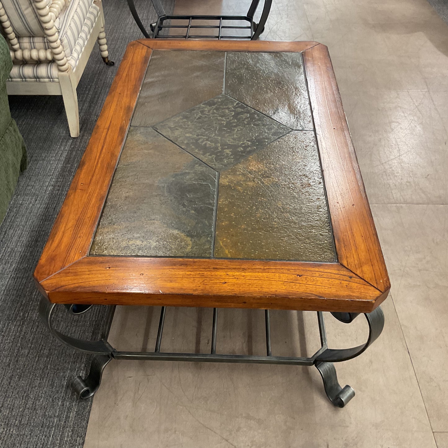 Slate Top Coffee Table