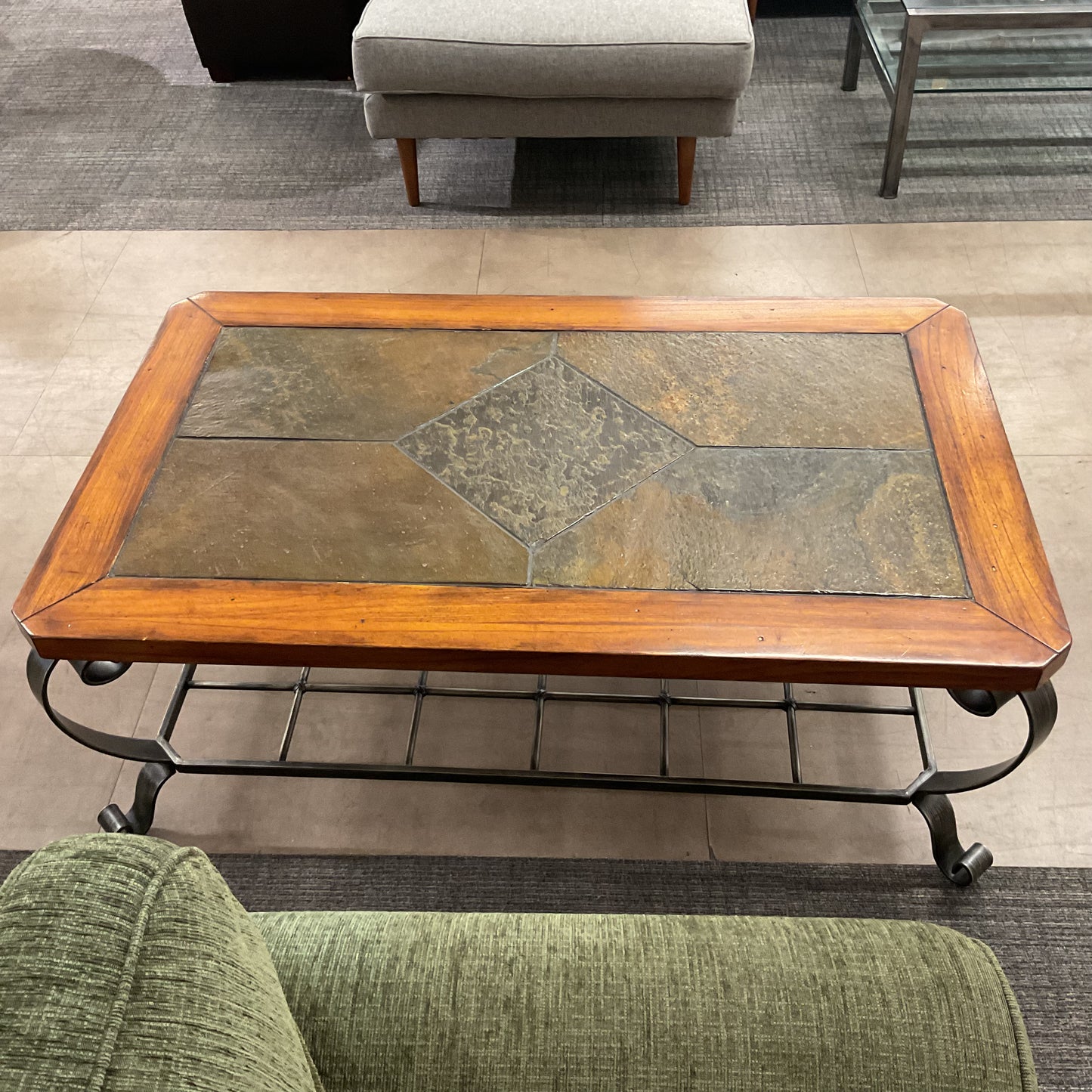 Slate Top Coffee Table