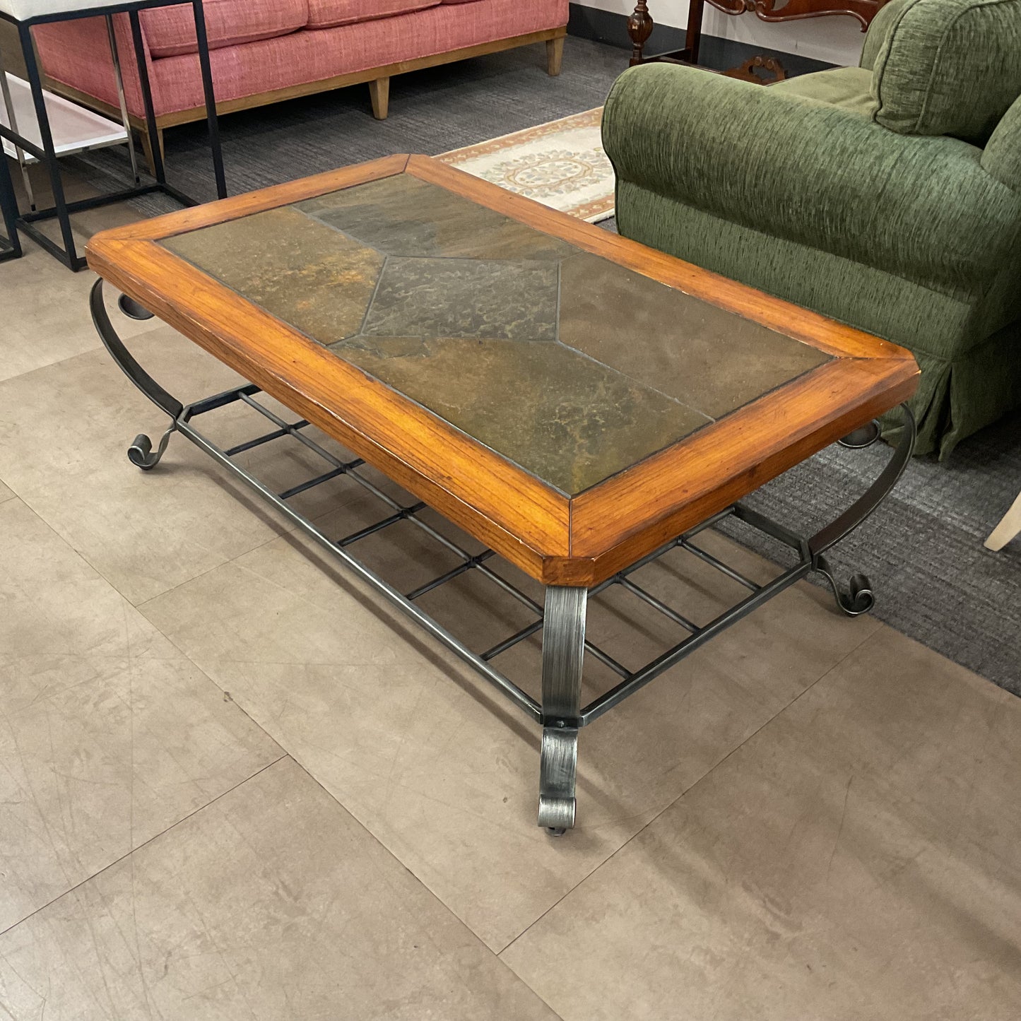 Slate Top Coffee Table
