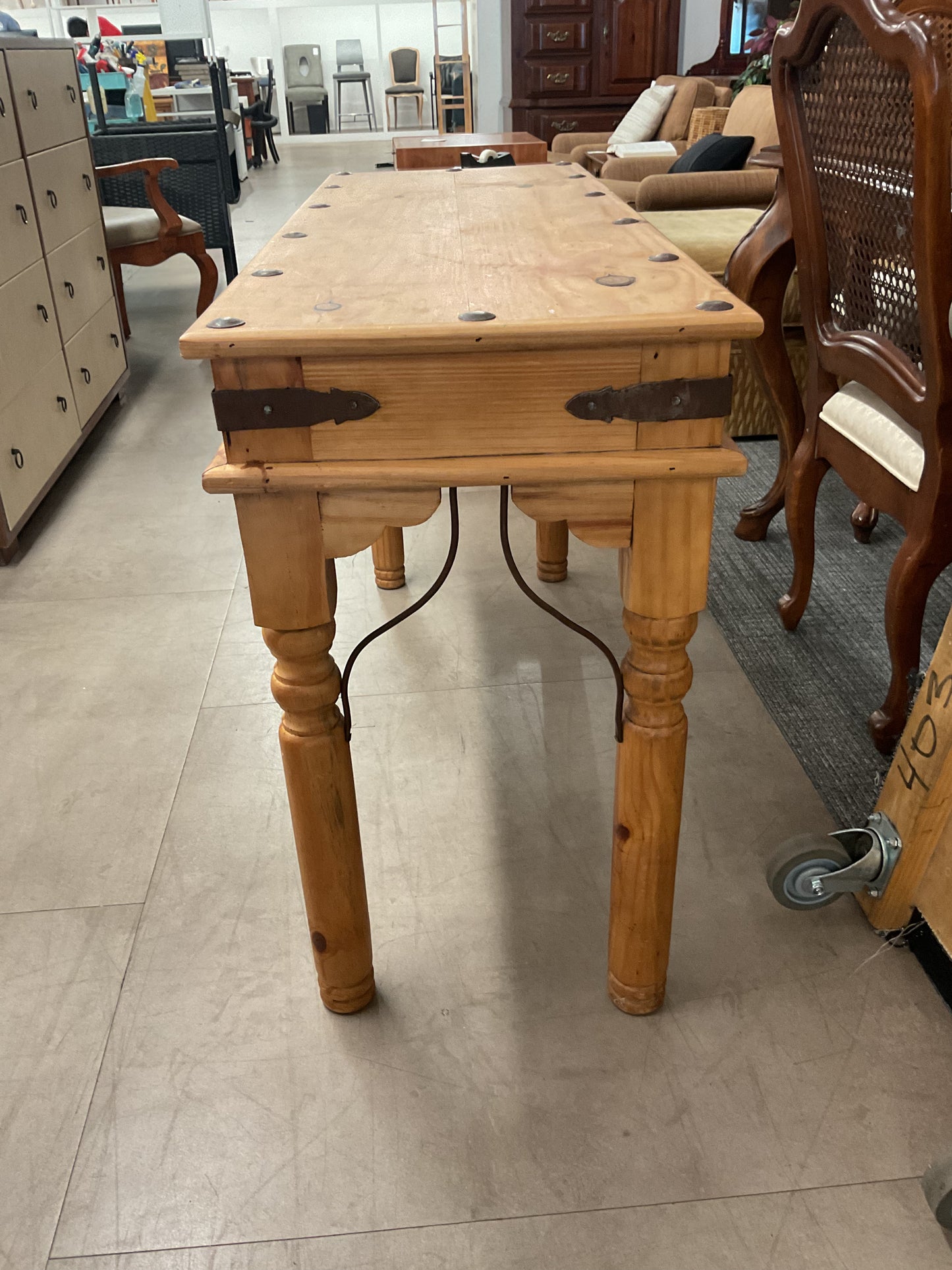 Rustic Wood Console Table