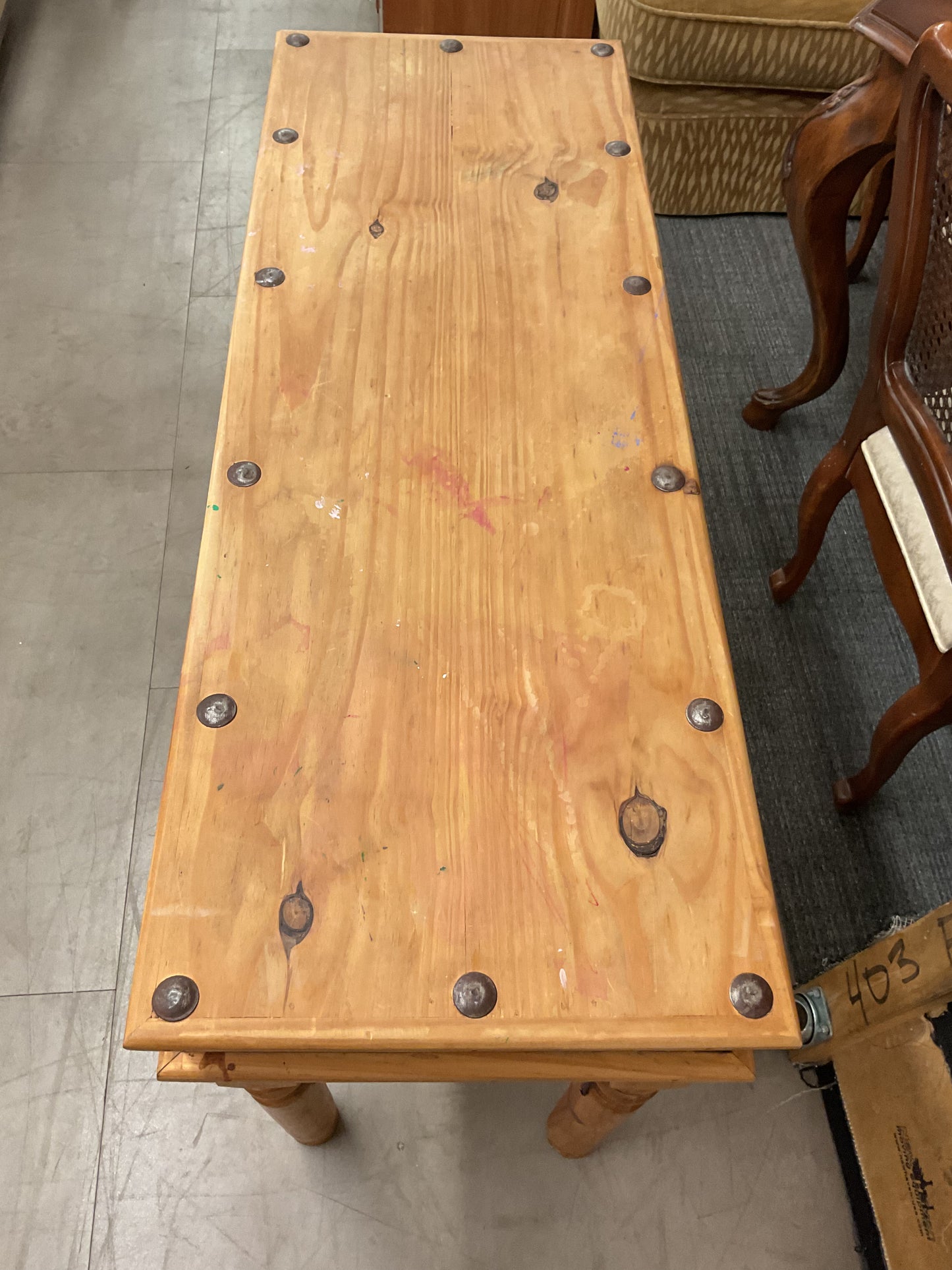 Rustic Wood Console Table
