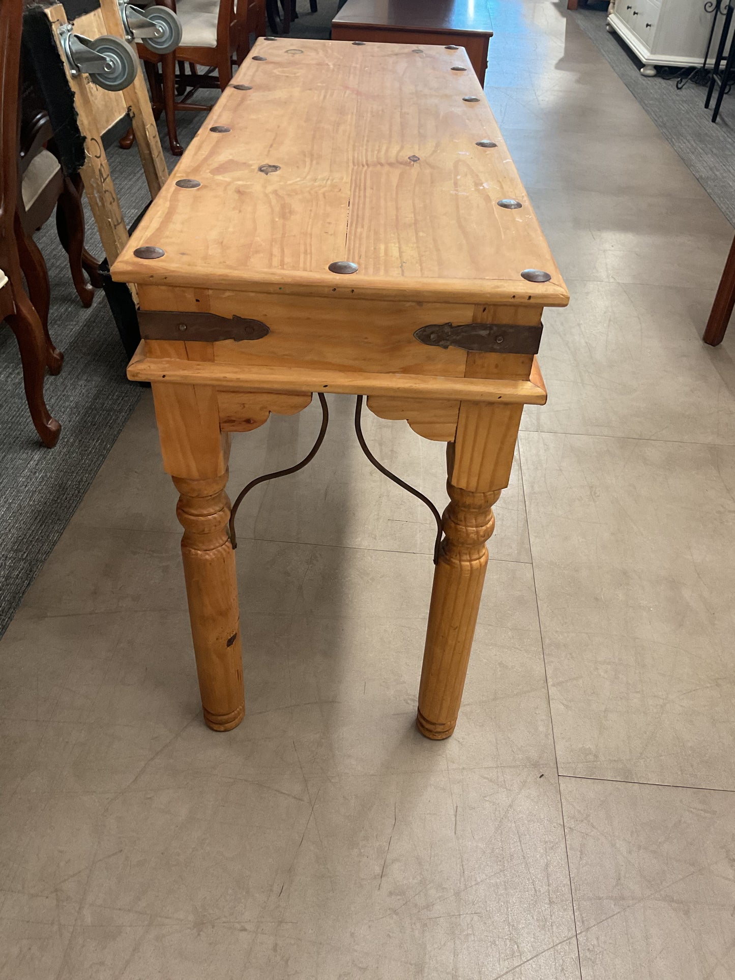 Rustic Wood Console Table
