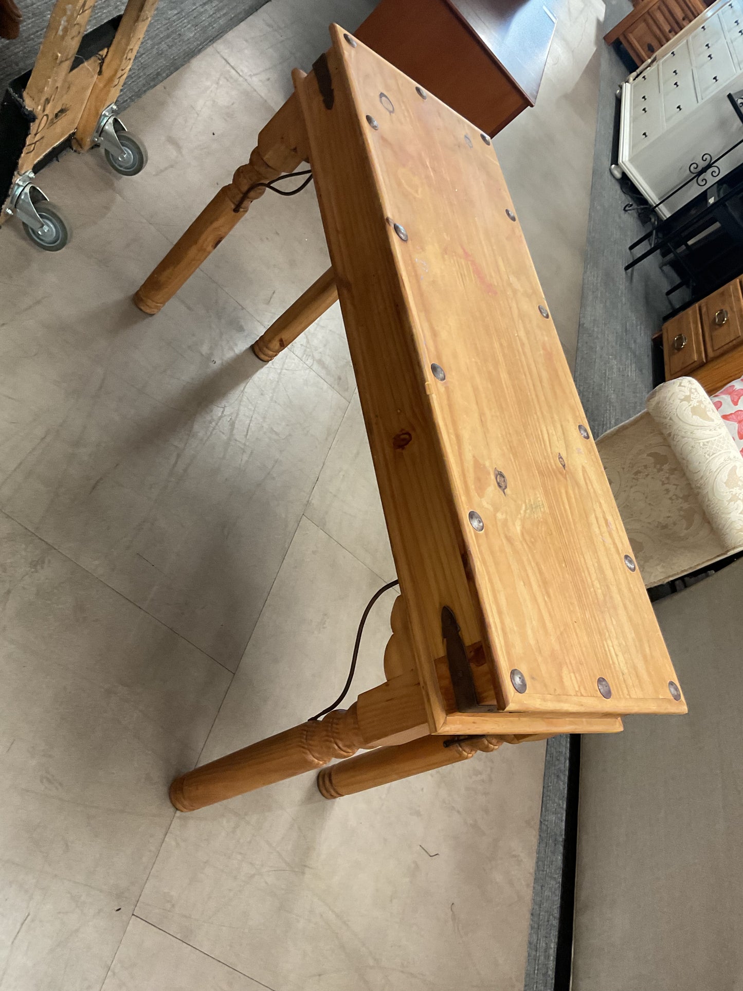 Rustic Wood Console Table