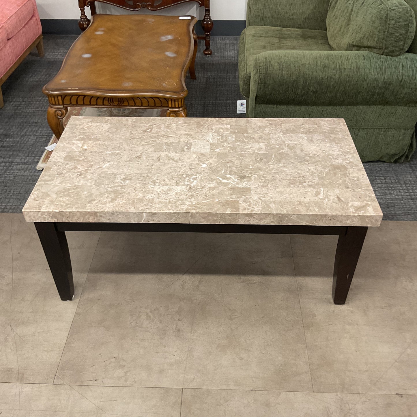 Cream Marble Coffee Table