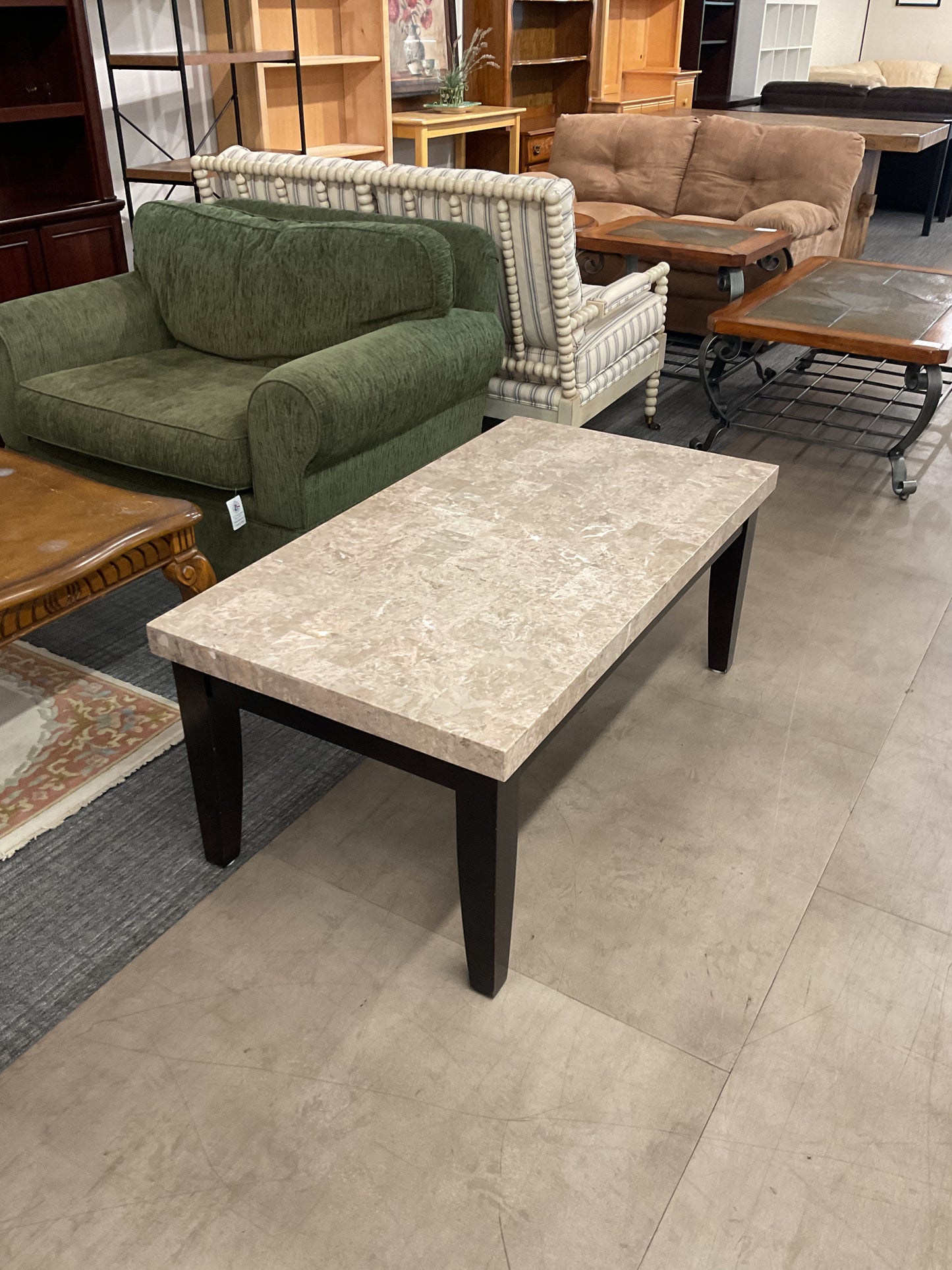 Cream Marble Coffee Table
