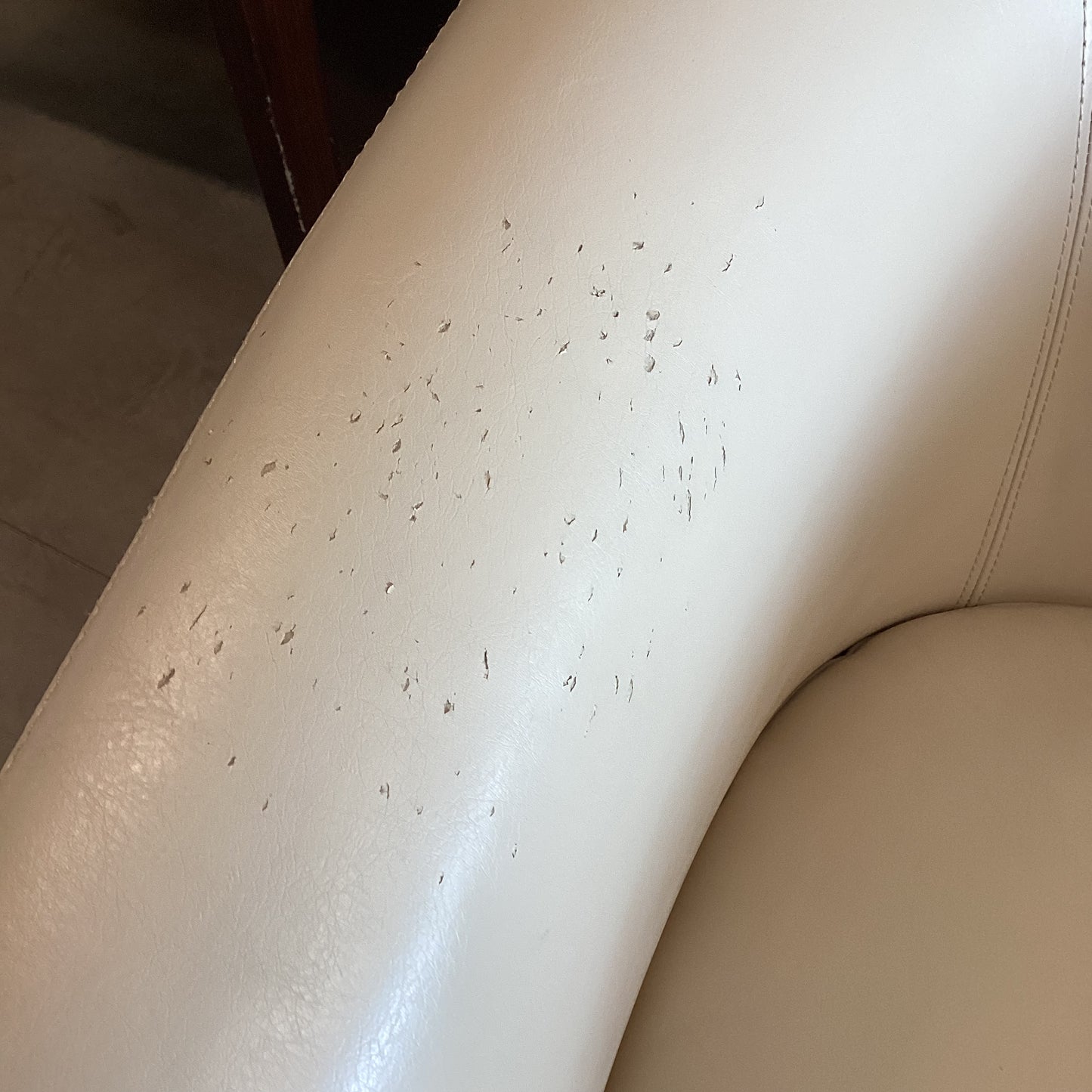 Beige Swivel Barrel Chair