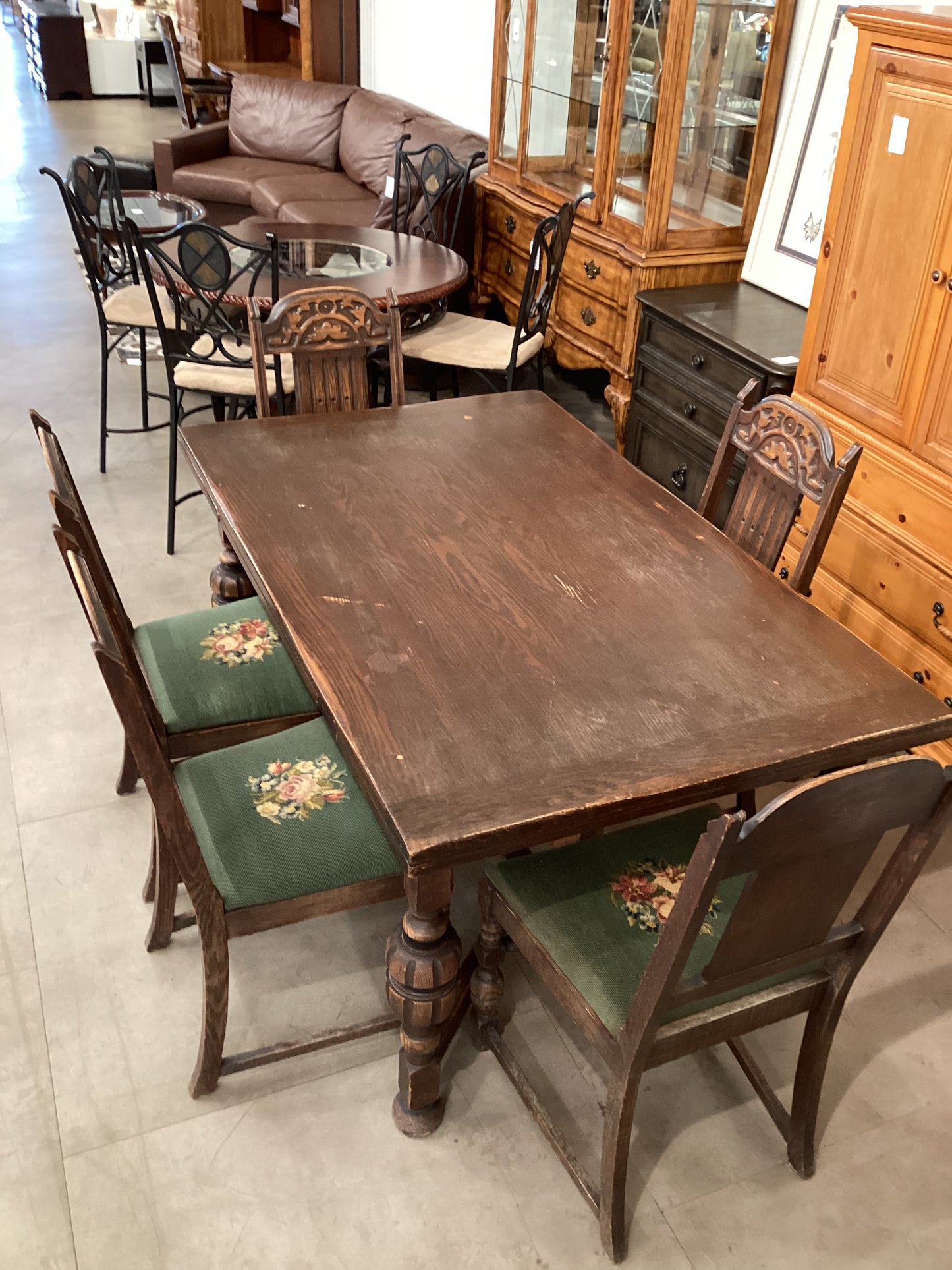 Vintage Draw Leaf Dining Set