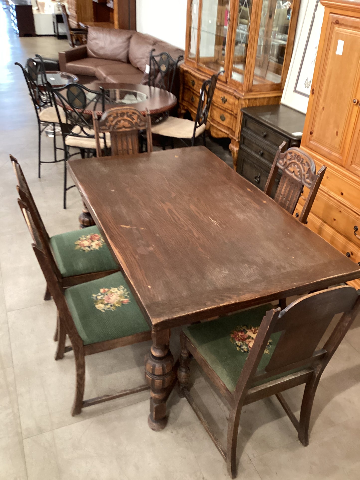 Vintage Draw Leaf Dining Set