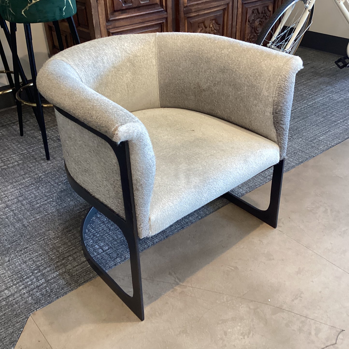 Barrel Hide Chair