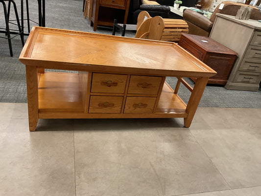 4 Drawer Maple Coffee Table