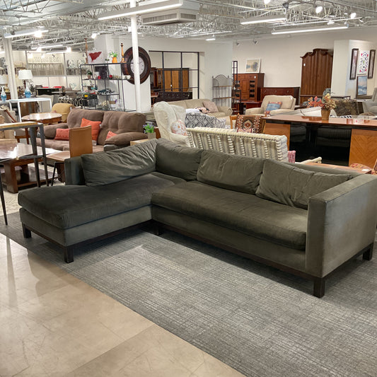 Moss Green Modern Sectional