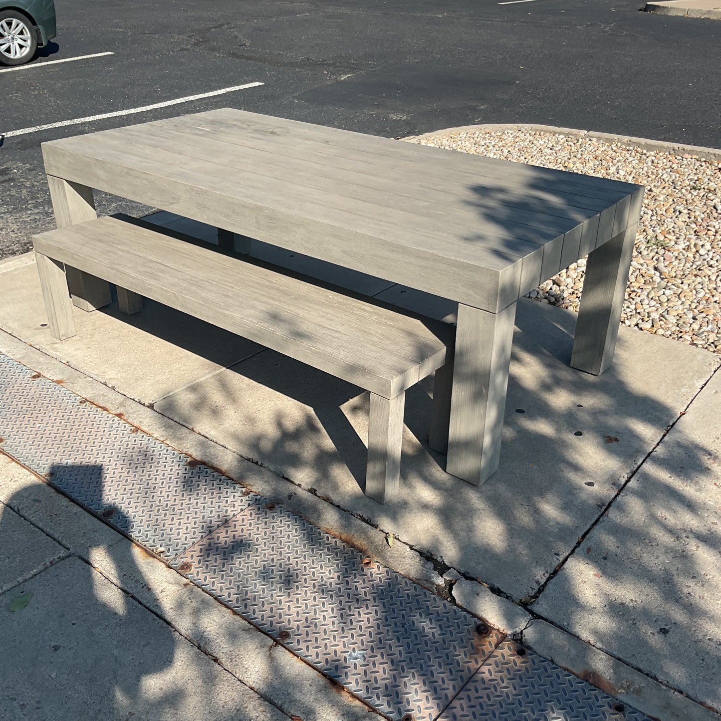 Chic Teak Table and Bench