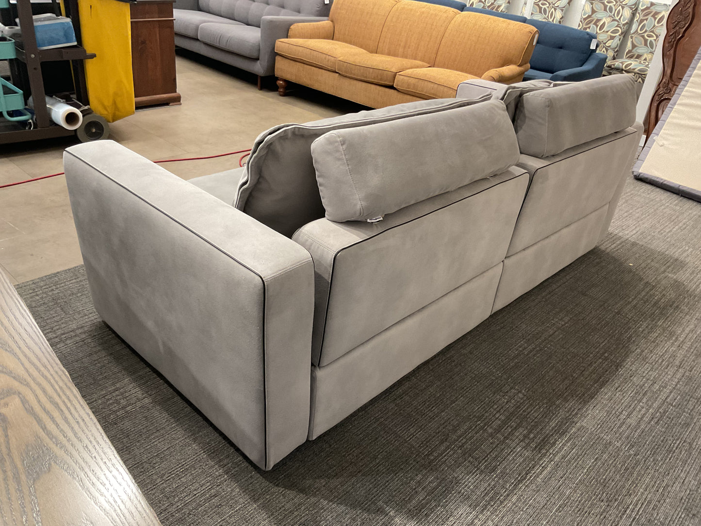 Modern Light Gray 2 Seater Recliner Sofa