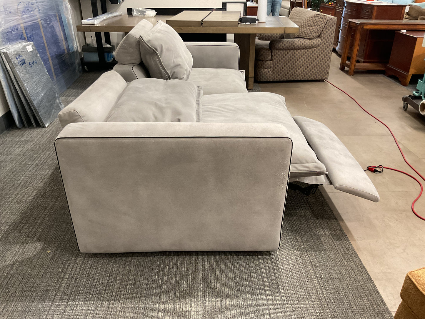 Modern Light Gray 2 Seater Recliner Sofa