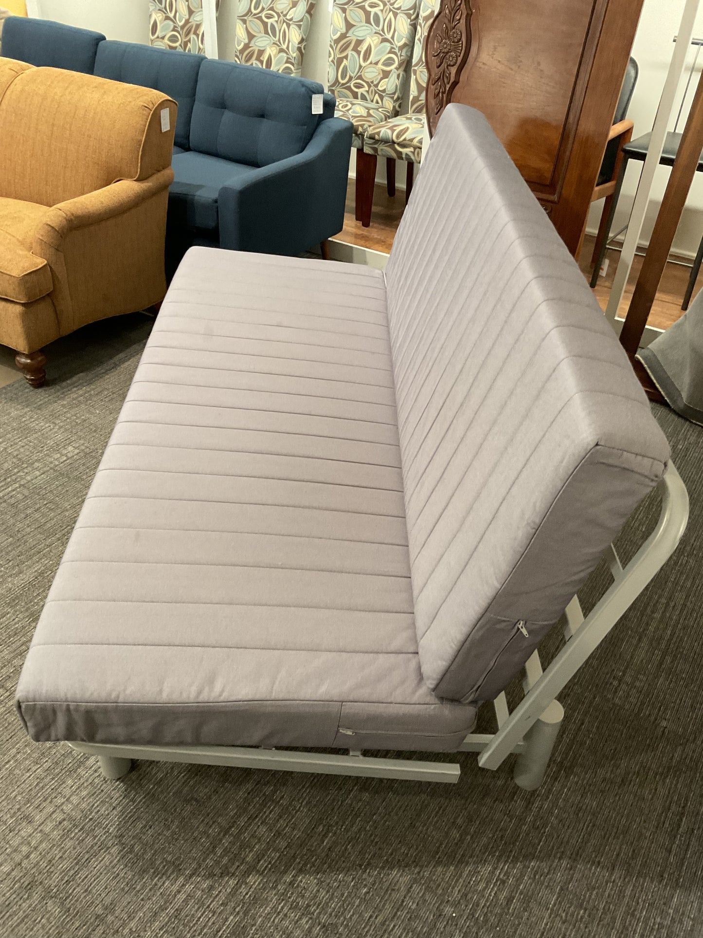 Light Grey Futon Sofa Bed
