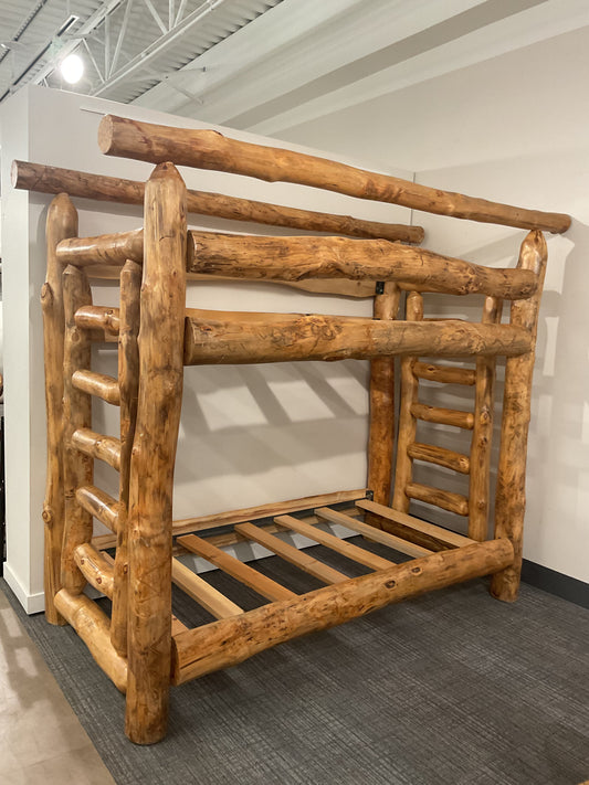 Rustic Log Bunk Bed