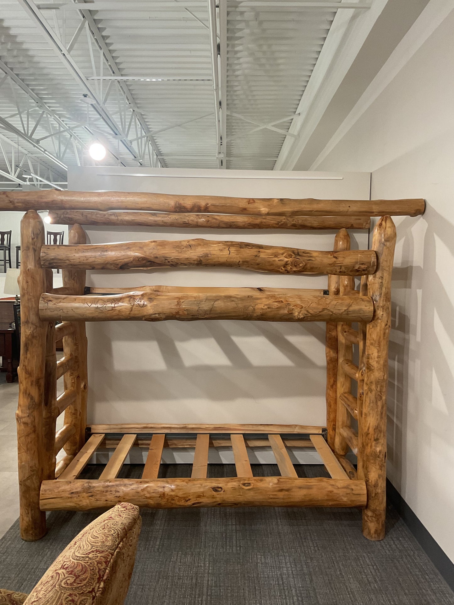 Rustic Log Bunk Bed