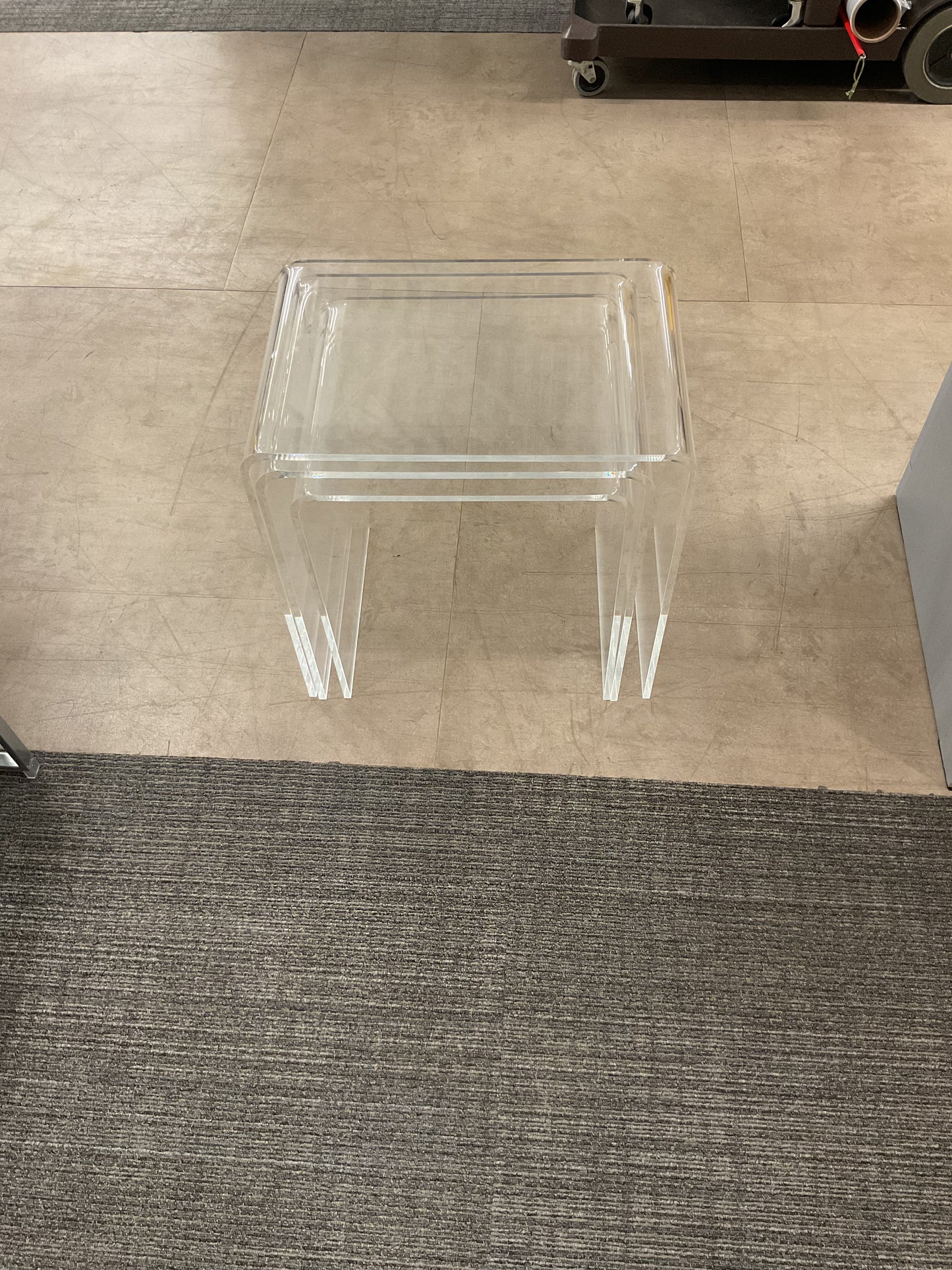 See Clearly Nesting Table