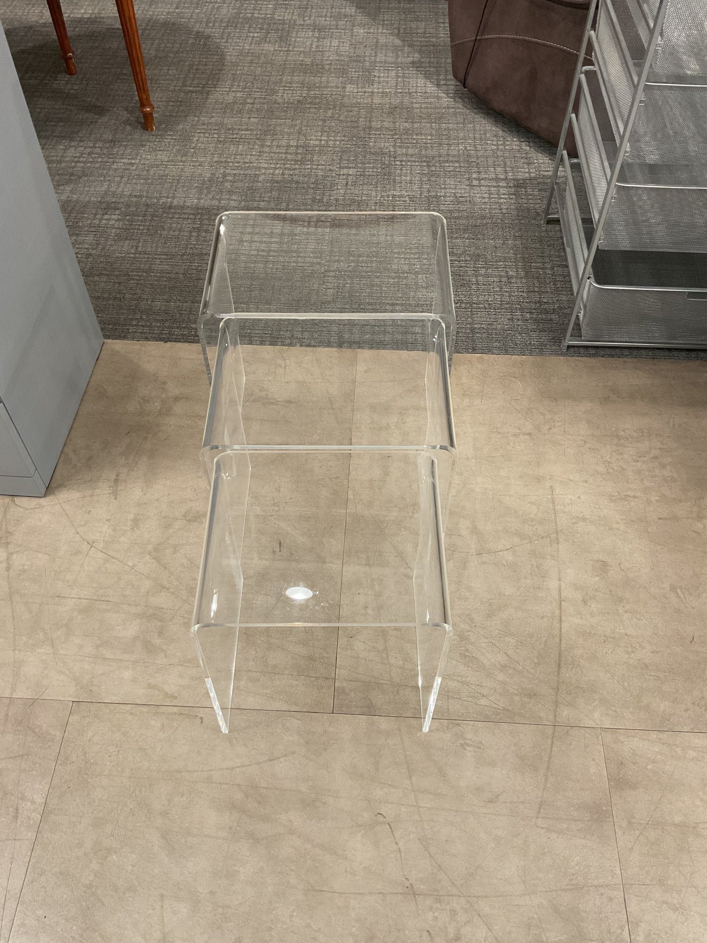 See Clearly Nesting Table