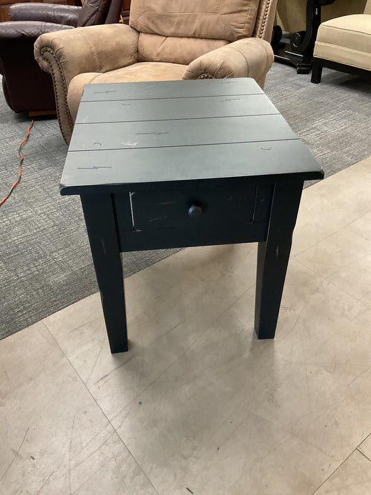 Rustic Black Side Table