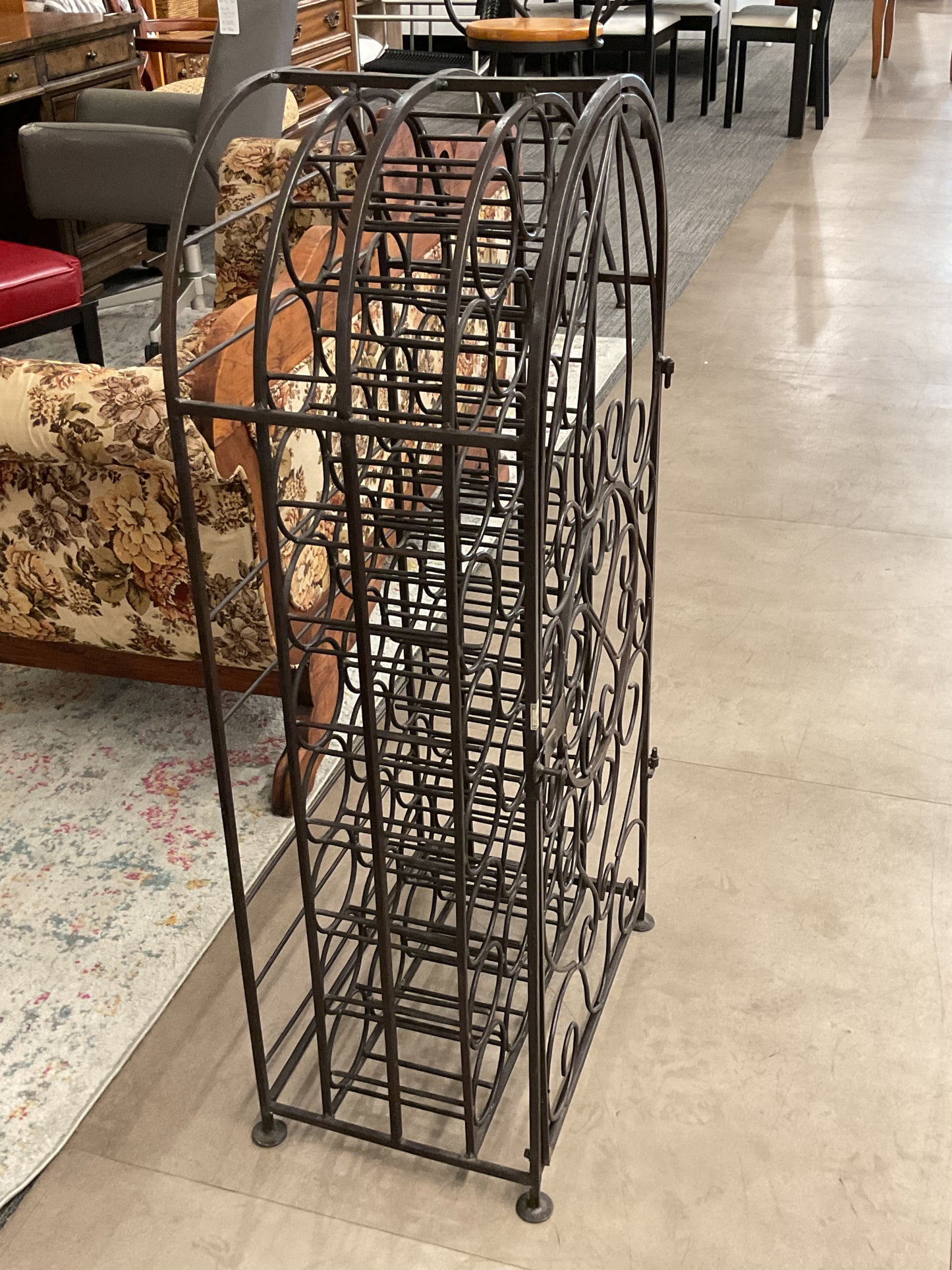 Iron wine rack