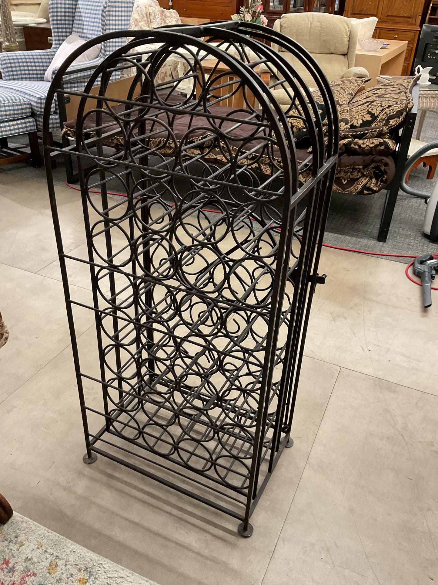 Iron wine rack