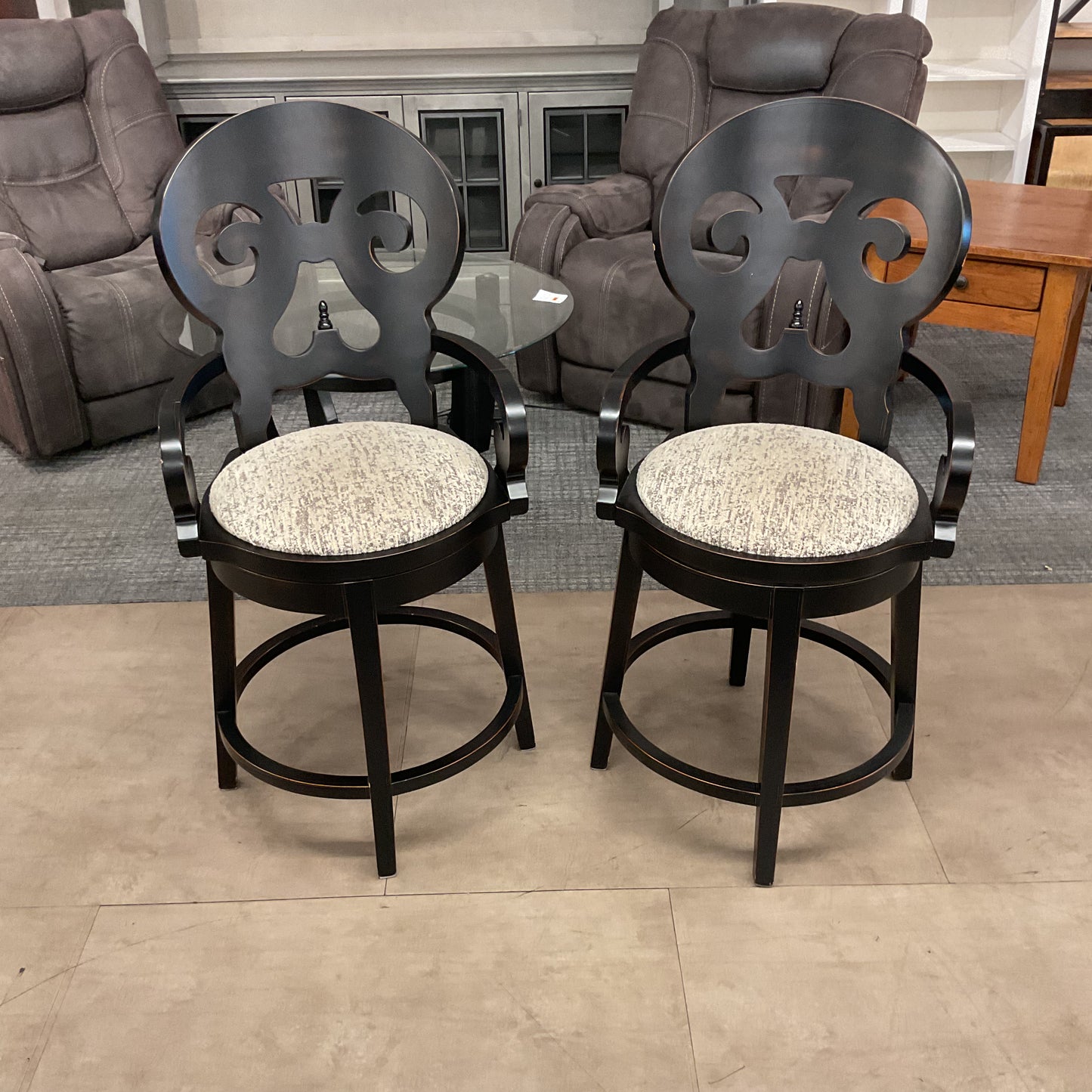Italian Swivel Counter Stool Set