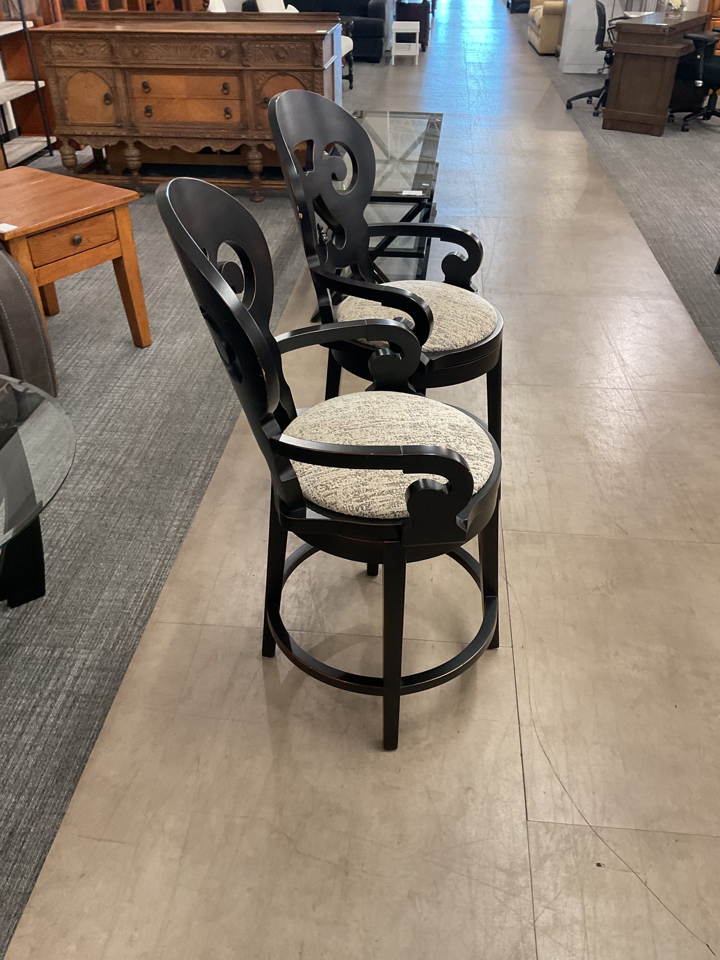 Italian Swivel Counter Stool Set