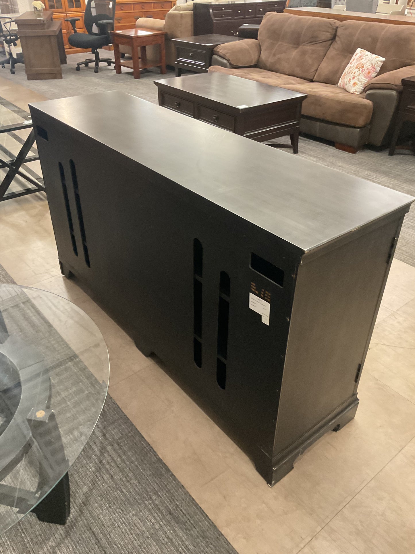 Charcoal Medallion Credenza