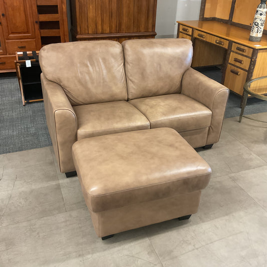 Italian Luxury Loveseat and Ottoman